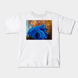 Dancer in Blue Gown Kids T-Shirt